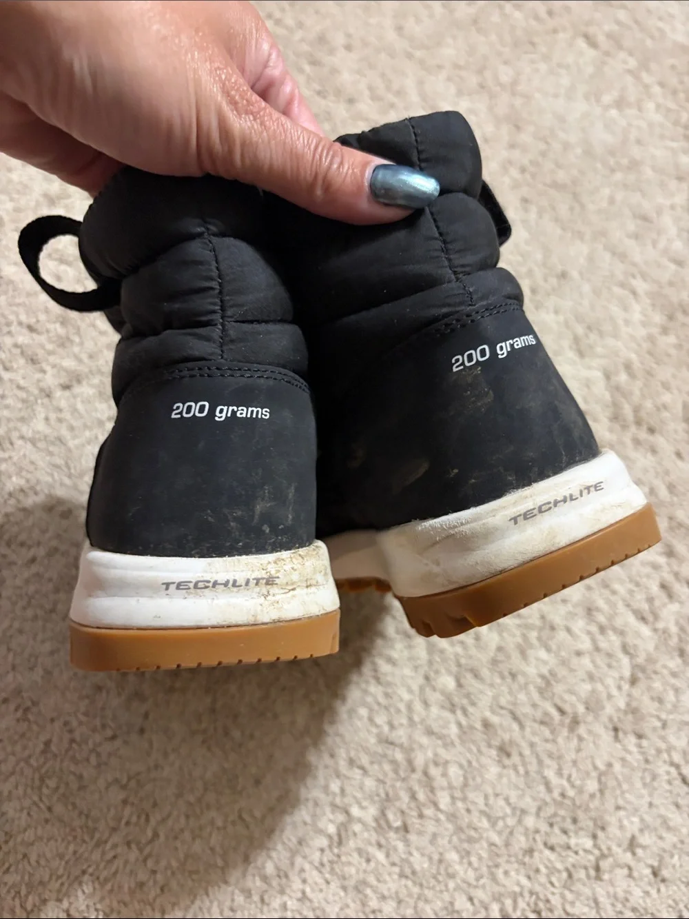 Columbia Snowtrot Mid Black Kids Winter Boots Size 3